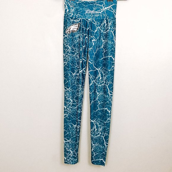 Women's NFL Philadelphia Eagles Football Tights Yoga Pants || Small Majestic - Picture 1 of 9